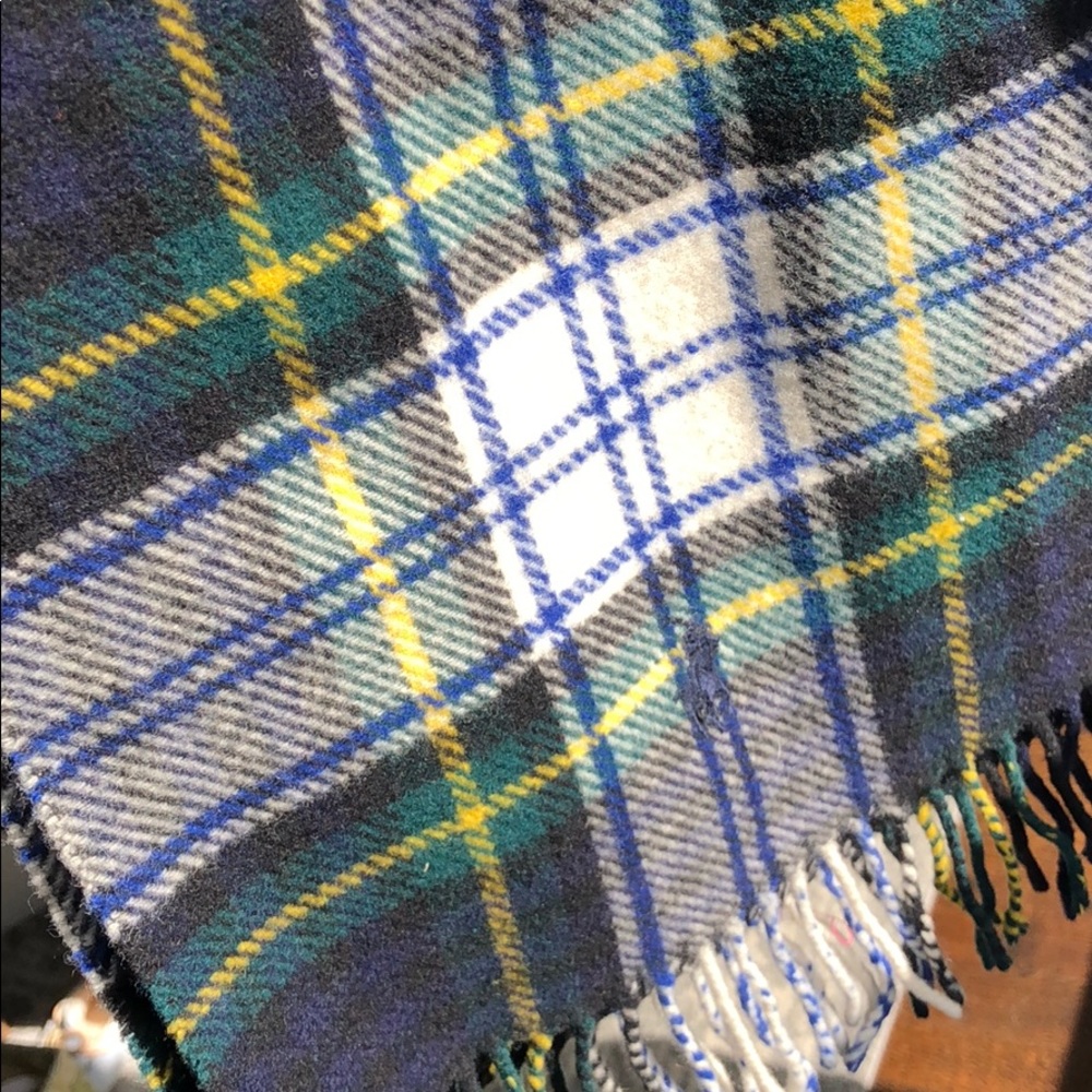 Ralph Lauren plaid wool scarf